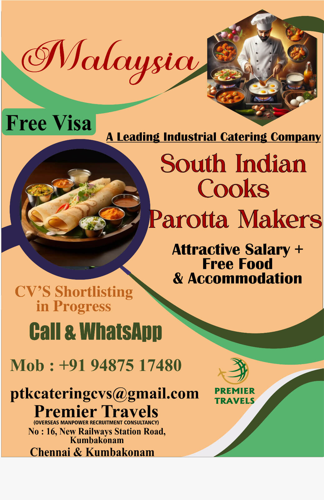 Malaysia Catering Jobs 2026 – Free Visa Opportunity