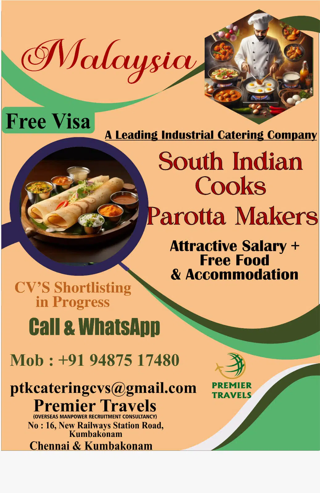 Malaysia Catering Jobs 2026 – Free Visa Opportunity