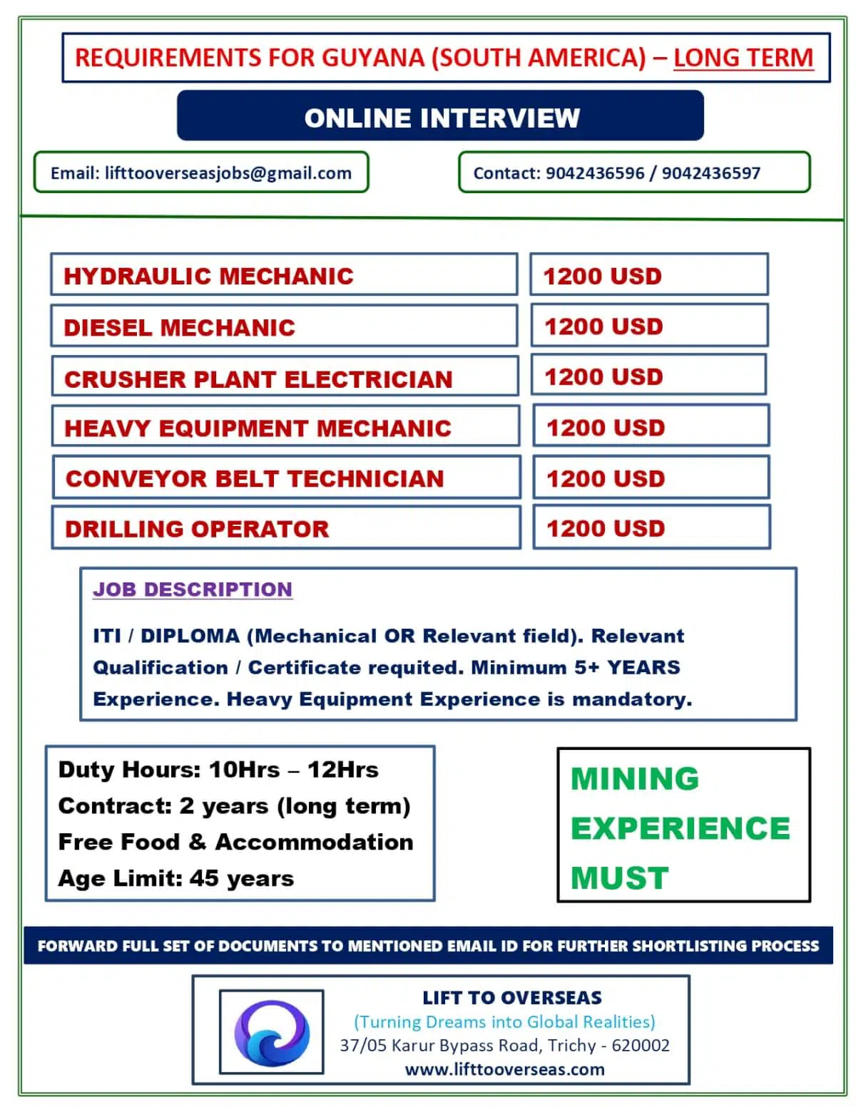 Guyana Mining Jobs 2026 – Apply for Overseas Opportunities