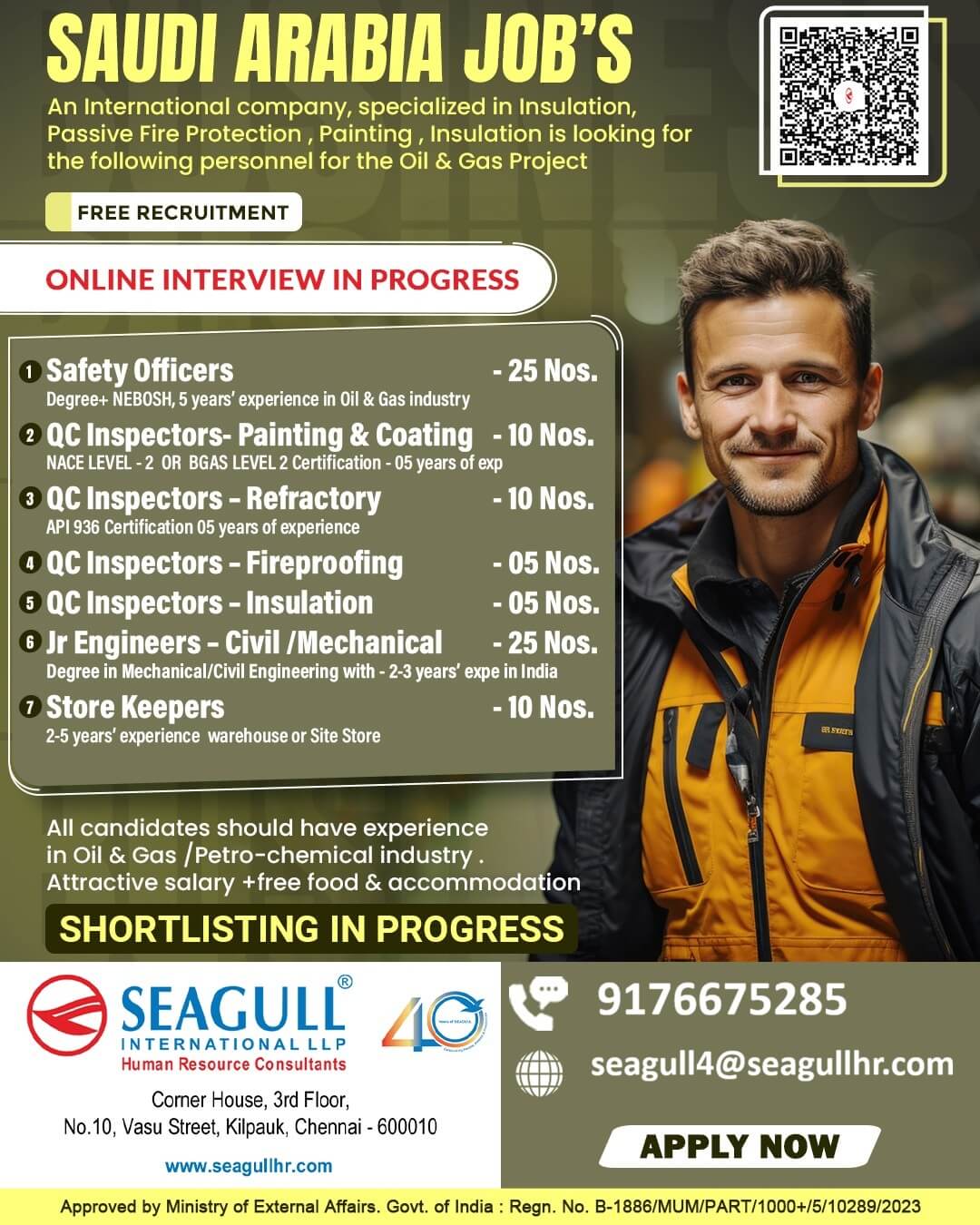 Saudi Arabia Oil and Gas Jobs 2026 – Free Recruitment Announced