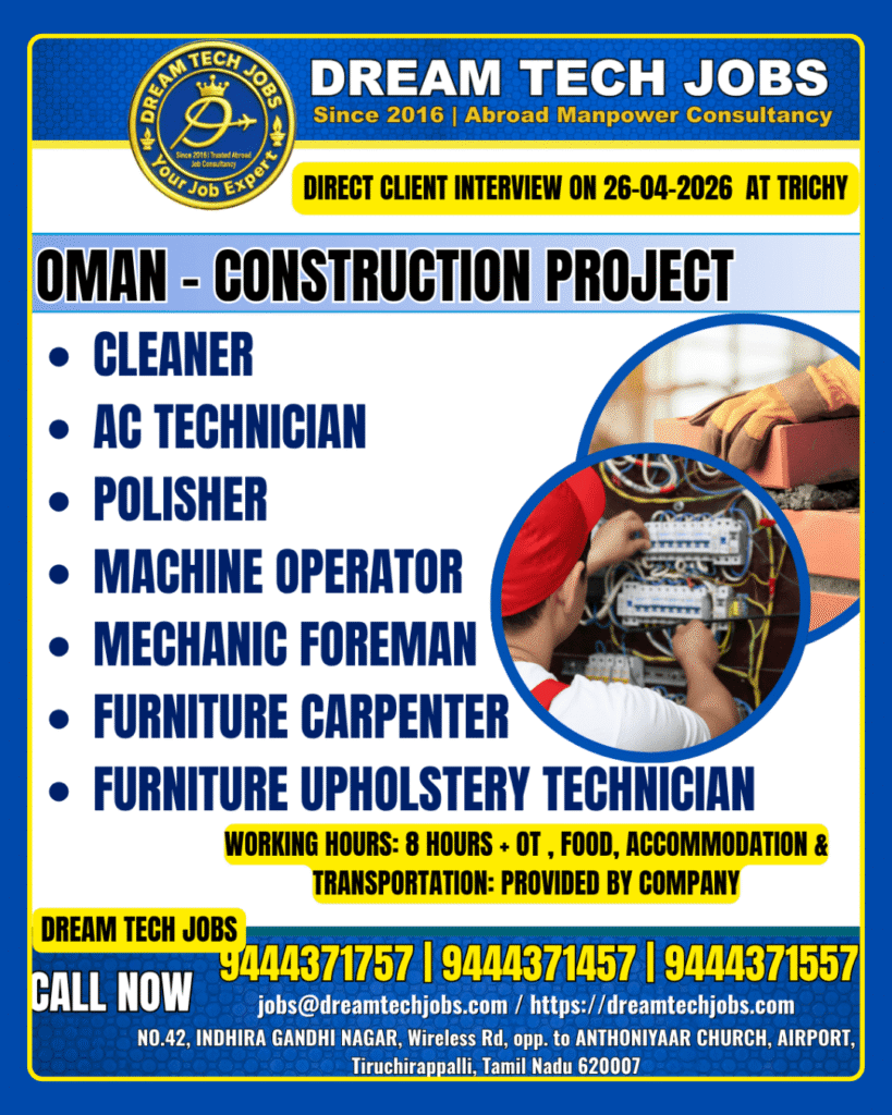 Oman Construction Jobs 2026 – Latest Gulf Job Opportunity