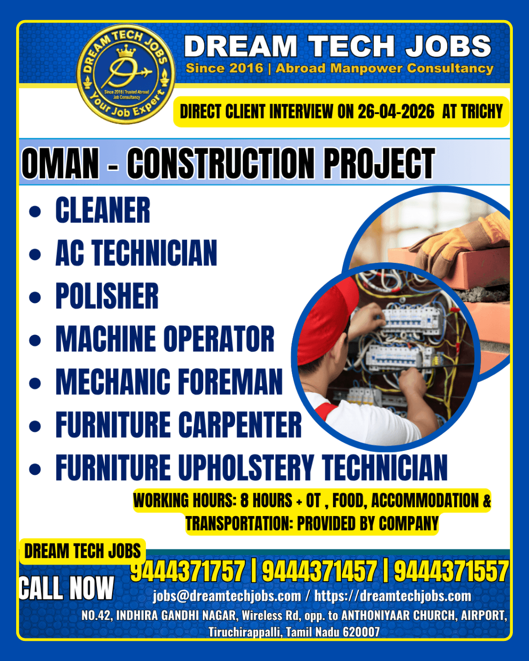 Oman Construction Jobs 2026 – Latest Gulf Job Opportunity