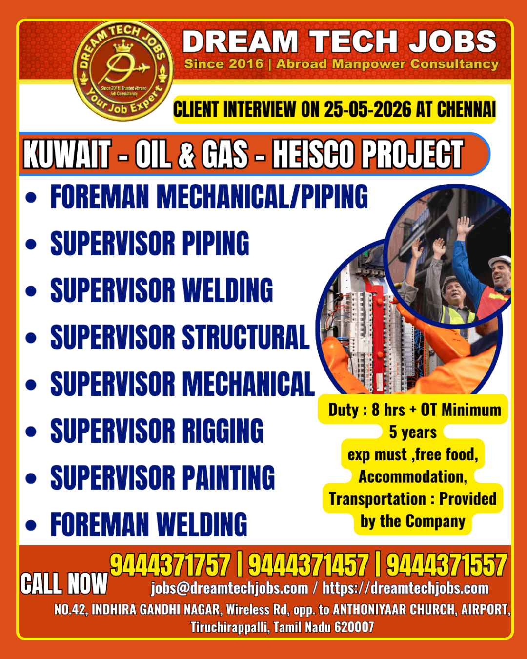 Kuwait Oil and Gas Jobs 2026 – Heisco Project Hiring Now