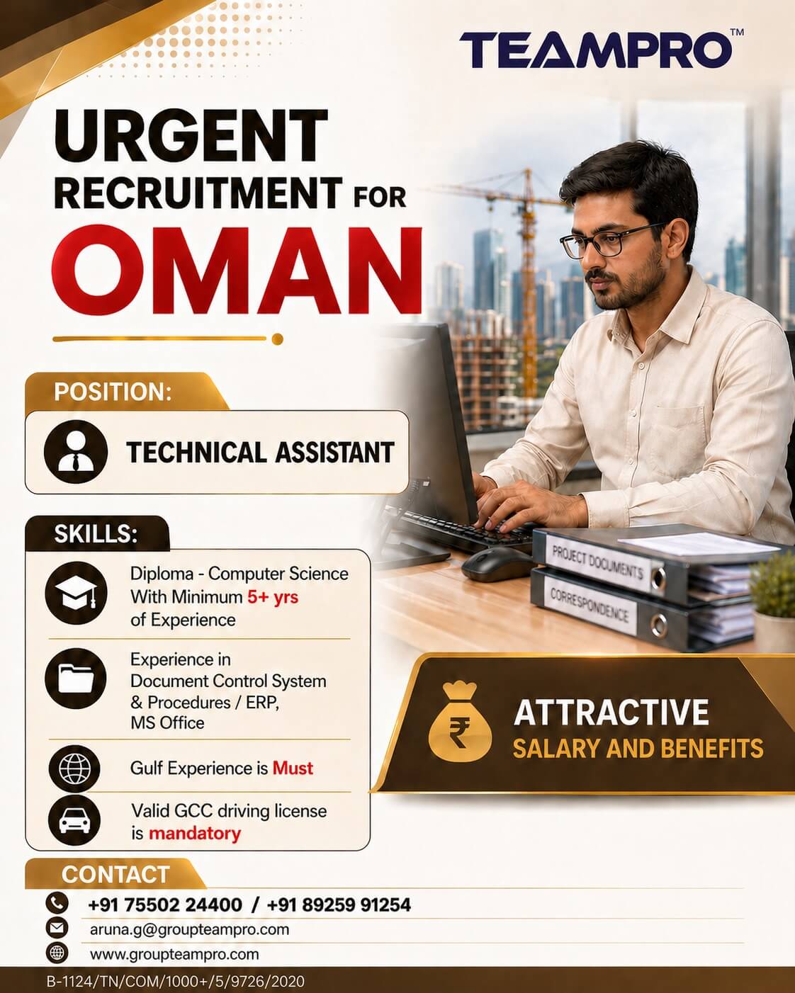 Urgent Recruitment for Technical Assistant Jobs in Oman