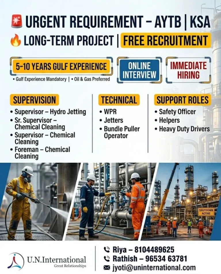 AYTB KSA Long-Term Project Jobs 2026 – Free Recruitment | Online Interview