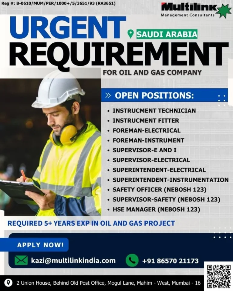Saudi Arabia Oil & Gas Company Jobs 2026