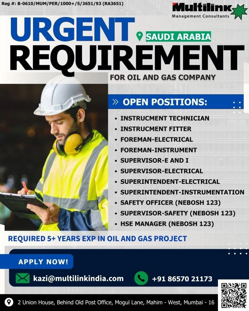 Saudi Arabia Oil & Gas Company Jobs 2026