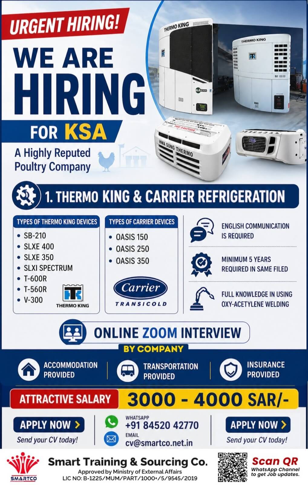 Thermo King Technician Jobs in Saudi Arabia 2026