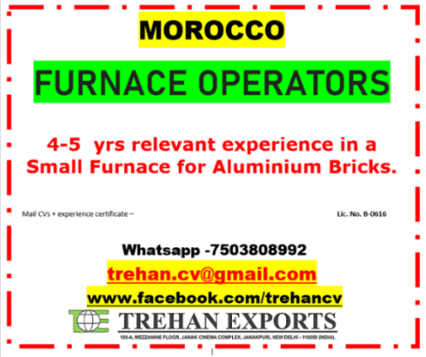 Morocco Furnace Operator Jobs 2026