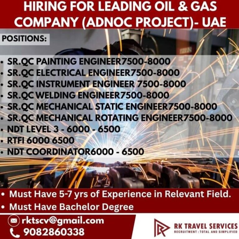 ADNOC UAE Oil & Gas Jobs 2026 – High Salary Engineering Vacancies