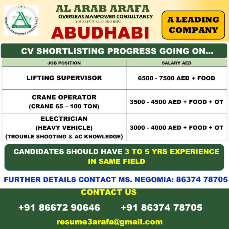 Abu Dhabi Job Vacancy 2026 – Latest Gulf Opportunity