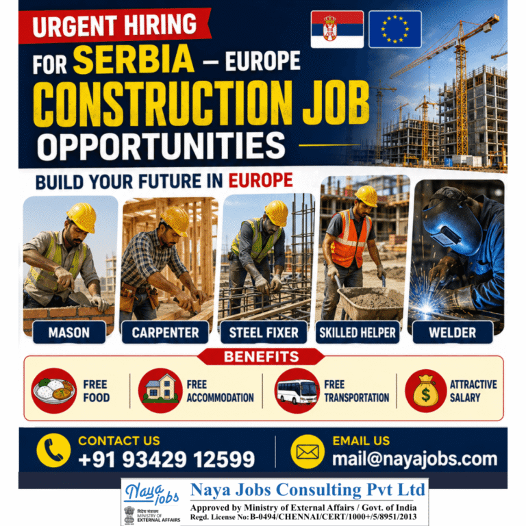 Serbia Europe Construction Jobs 2026