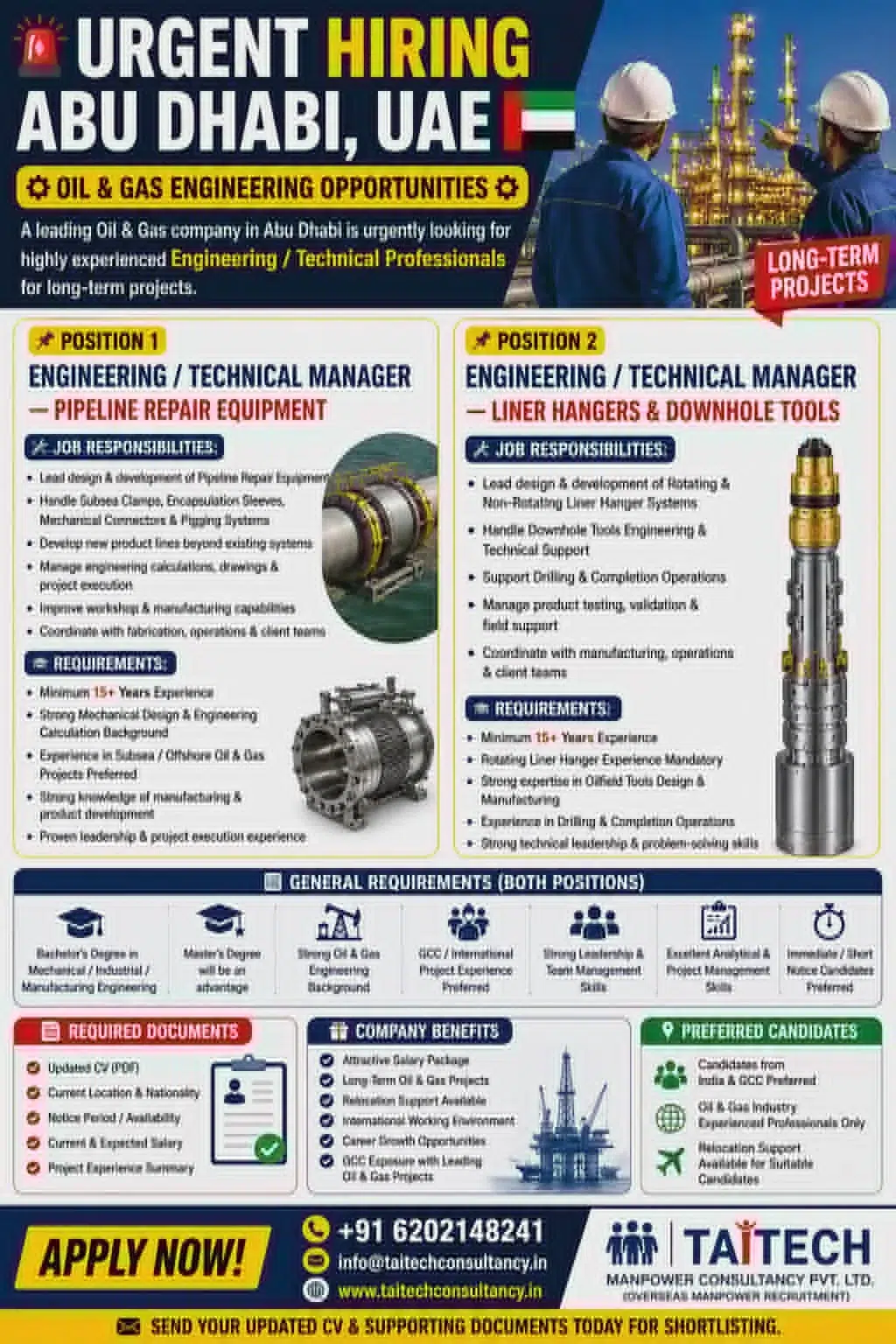 Abu Dhabi Oil & Gas Engineering Jobs 2026