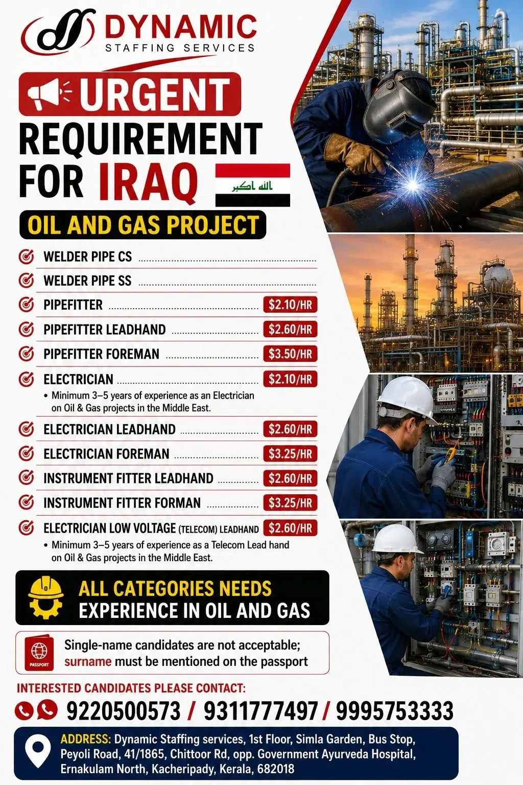 Iraq Oil and Gas Project Jobs 2026 