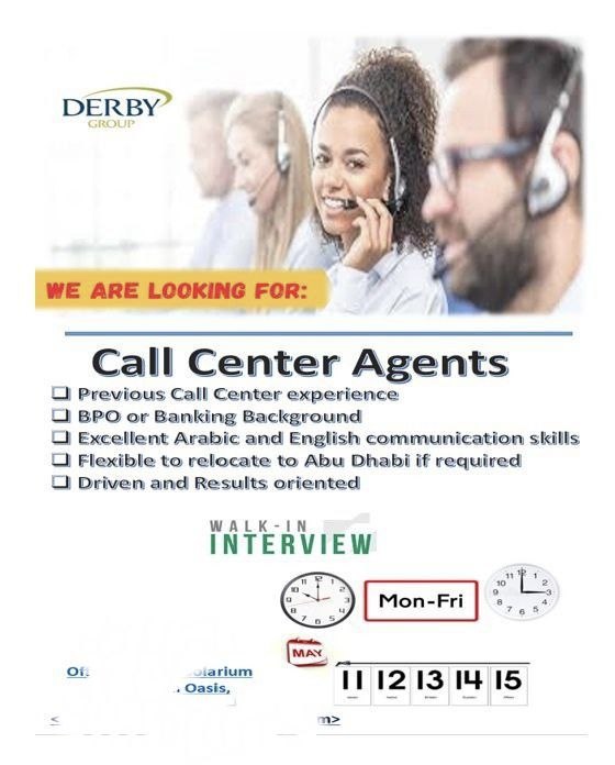 Derby Group Careers UAE 2026 – Walk In Interview