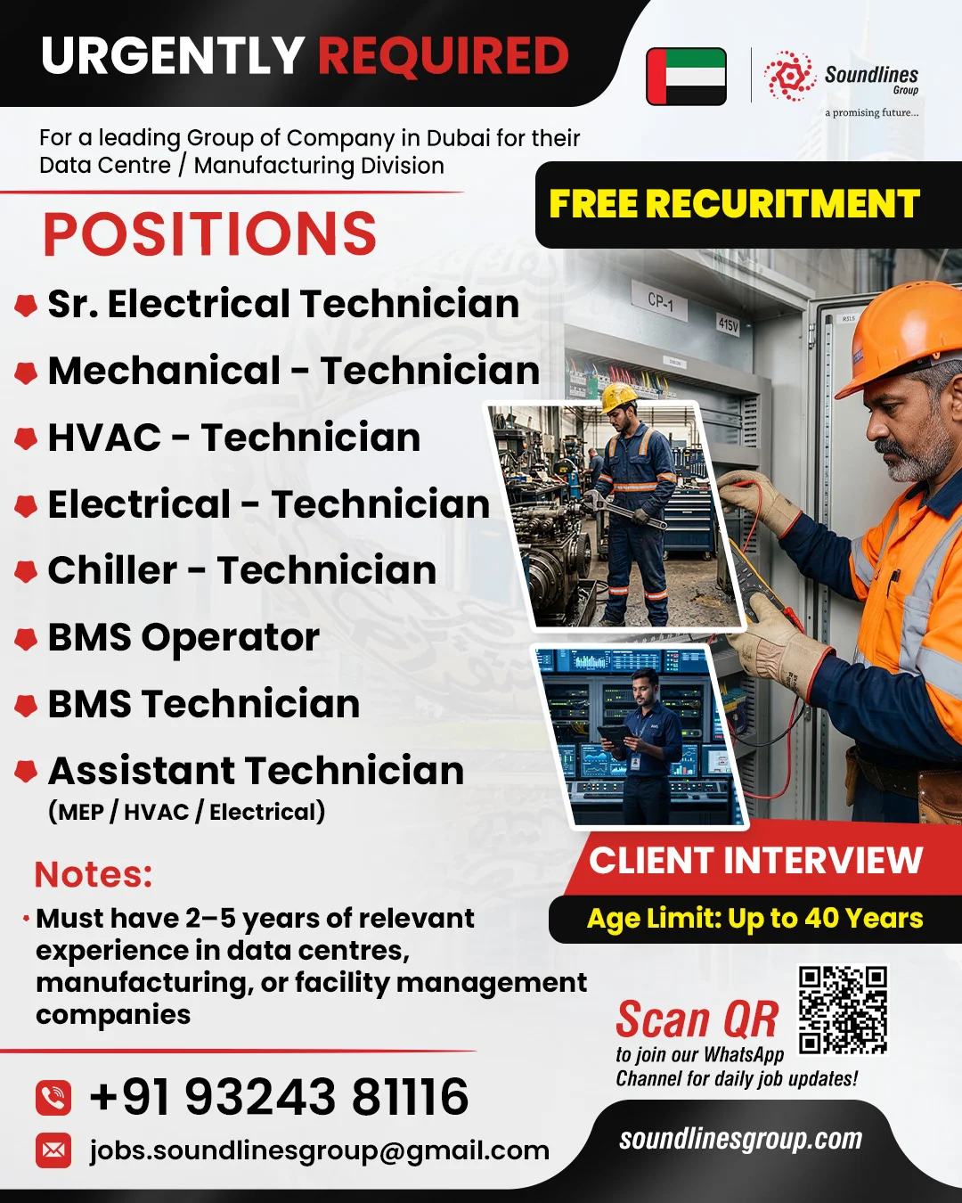 Dubai Data Centre & Manufacturing Jobs 2026
