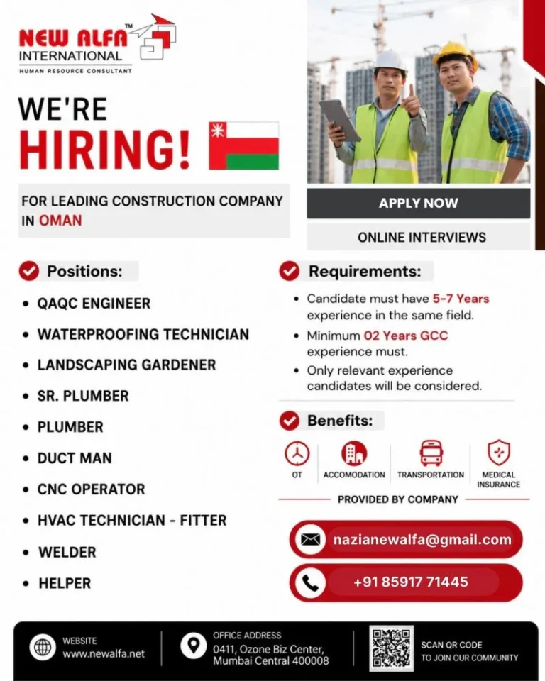 Saudi Arabia Oil & Gas Jobs 2026 – Long-Term Opportunities for Engineers, Foremen & Operators