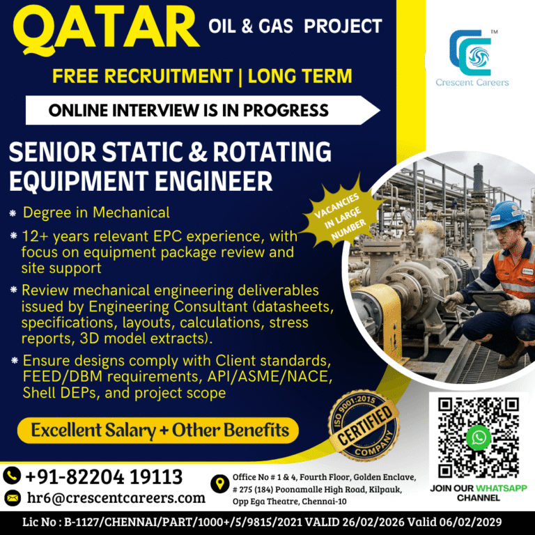 Qatar Oil & Gas Project Recruitment 2026