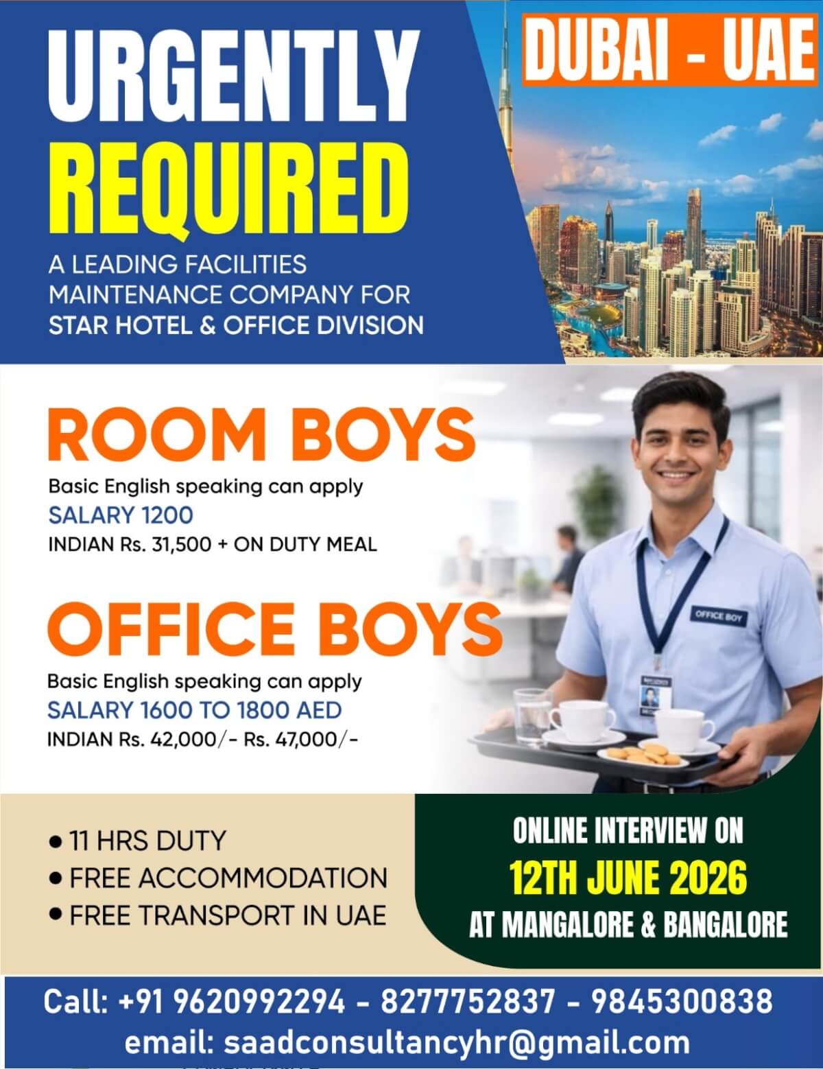 Dubai Facilities Maintenance Company Jobs 2026
