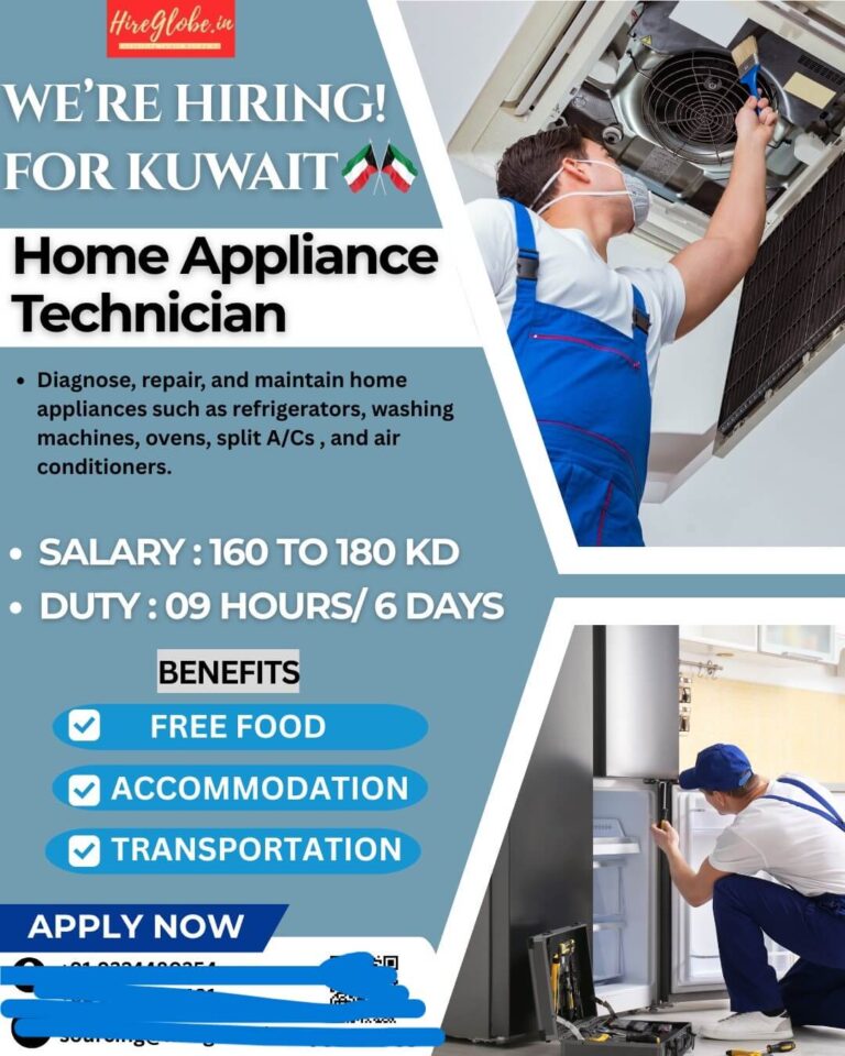 Home Appliance Technician Jobs in Kuwait 2026