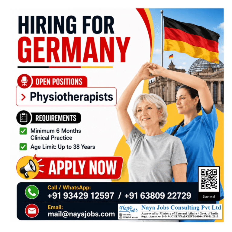 Germany Physiotherapist Recruitment 2026 – Apply Now for Healthcare Jobs in Germany