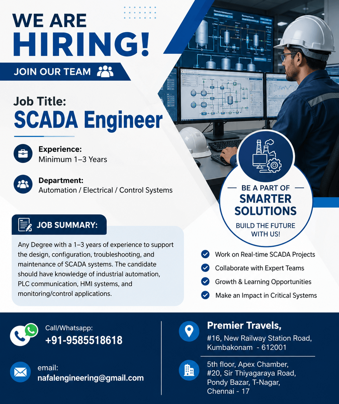 SCADA Engineer Job Vacancy 2026 – Apply Now