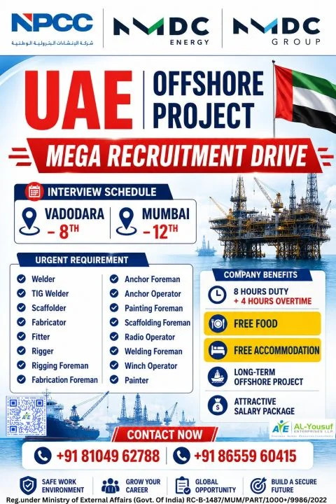 UAE Offshore Project Mega Recruitment Drive 2026