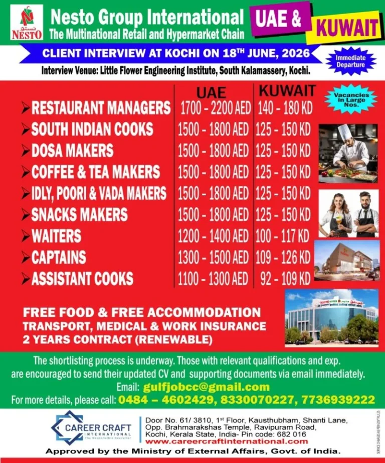 Nesto Group International UAE & Kuwait Jobs 2026