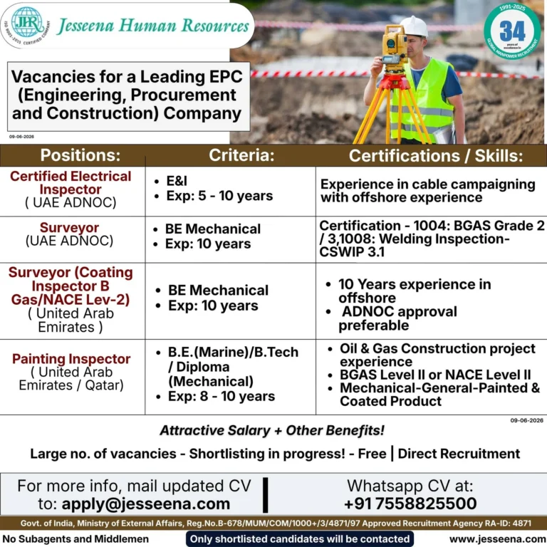 UAE ADNOC EPC Company Jobs 2026 – Direct Recruitment Opportunity