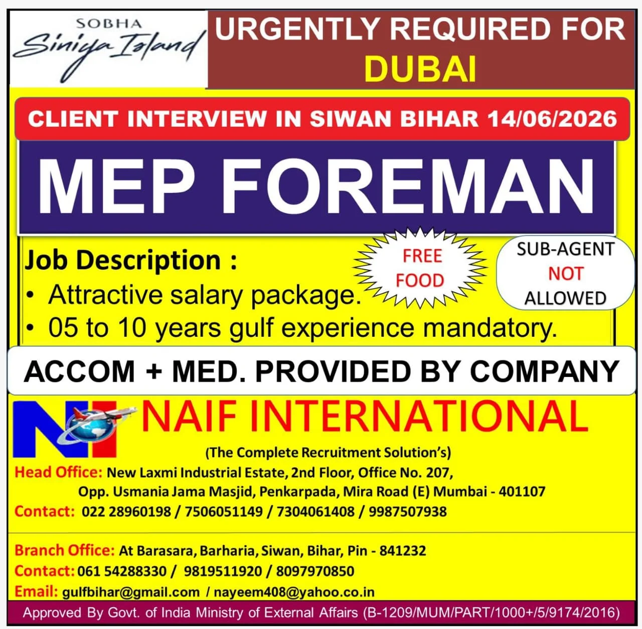 Recruitment Disclaimer – Important Notice for Job Seekers Before applying, please read the job advertisement carefully to understand the vacancies, required qualifications, and experience. Avoid making any advance payments to recruiters. Any payments should only be made after visa processing is confirmed. Our platform is not directly involved in recruitment or selection. We strongly recommend applicants to verify the authenticity of recruiters and check the credibility of prospective employers before making financial transactions. This recruitment disclaimer is provided to ensure transparency and safeguard job seekers from fraudulent activities