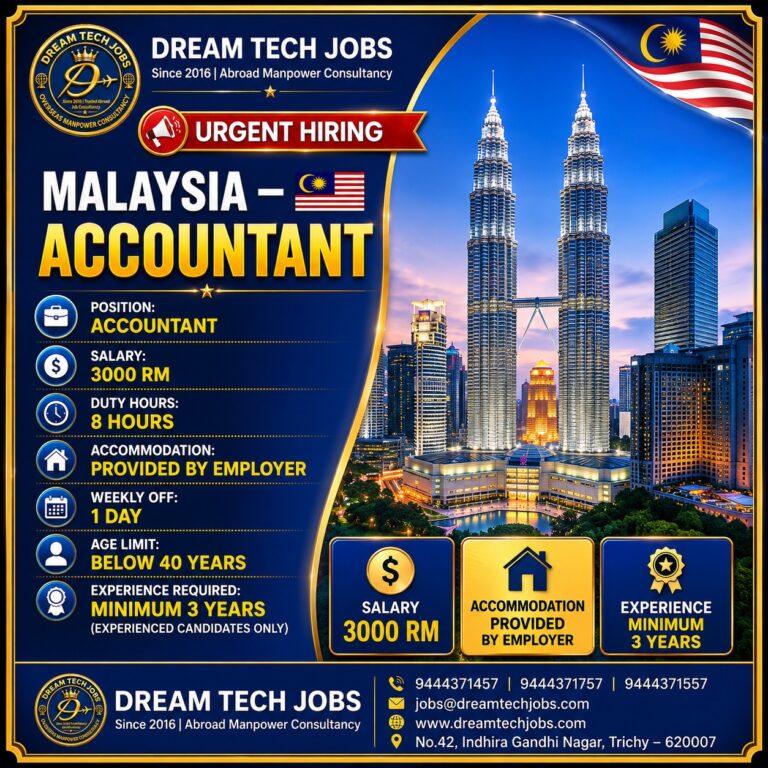 Malaysia Accountant Jobs 2026 – Urgent Hiring | Salary 3000 RM | Apply Now