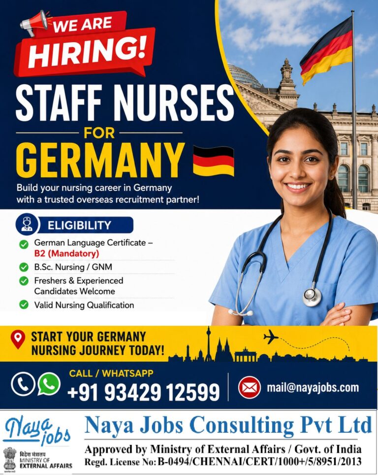 Staff Nurse Jobs in Germany – Apply for Exciting Overseas Nursing Opportunities