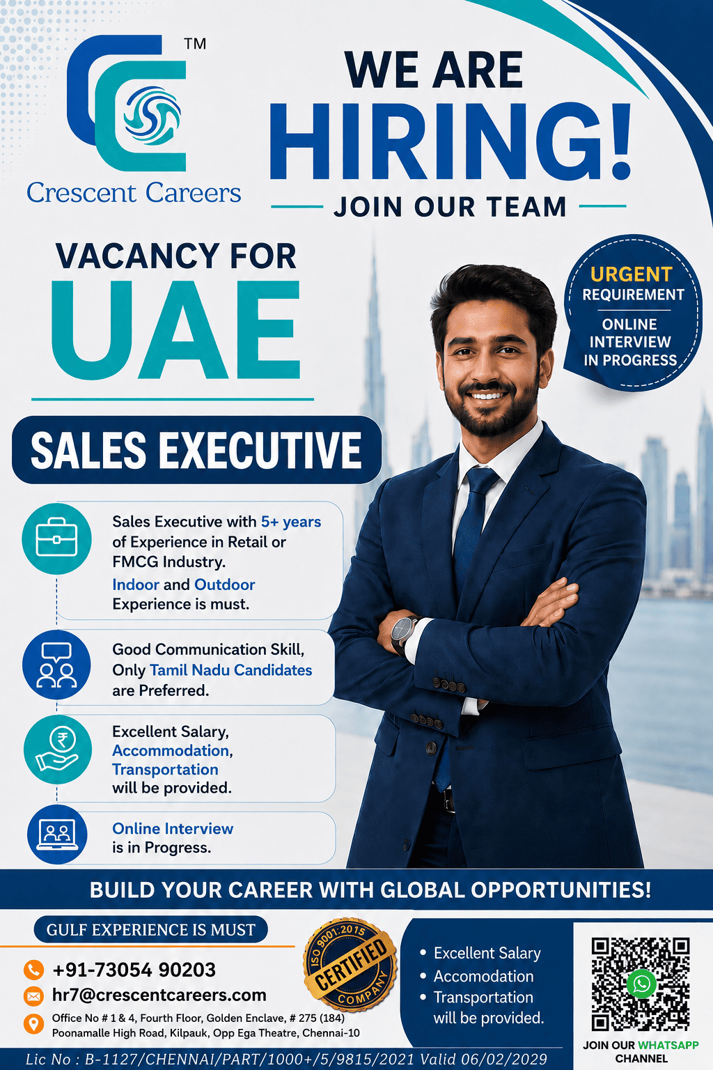 UAE Sales Executive Jobs 2026 – Urgent Hiring | Online Interview | Apply Now