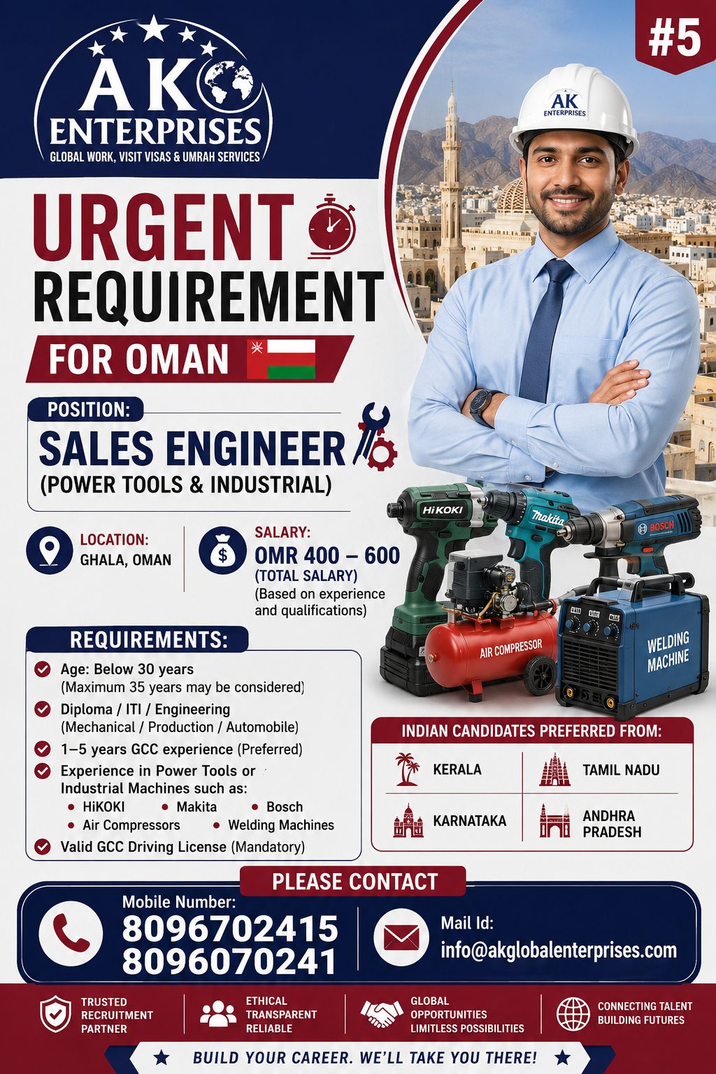 ChatGPT said: Sales Engineer Jobs in Oman 2026