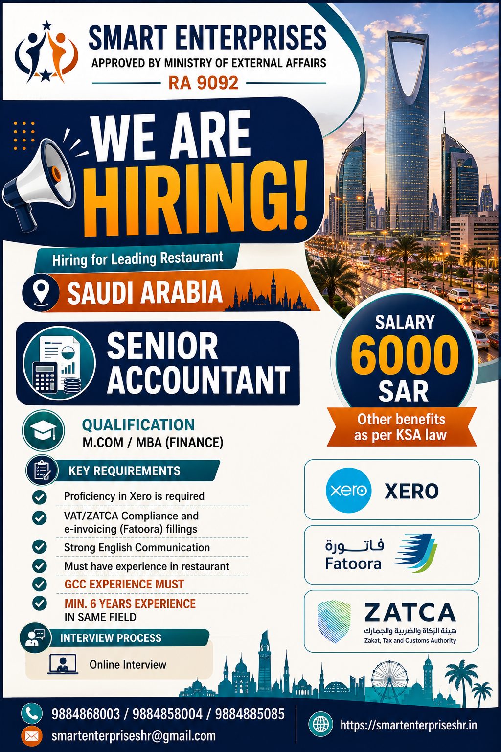 Senior Accountant Jobs in Saudi Arabia | Salary 6000 SAR | Apply Now
