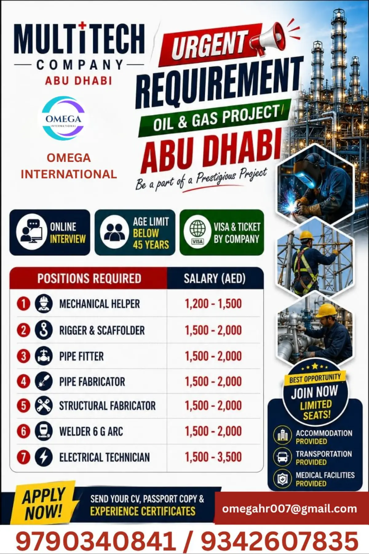 MultiTech Company Abu Dhabi Jobs 2026 – Urgent Oil & Gas Vacancies | Apply Now