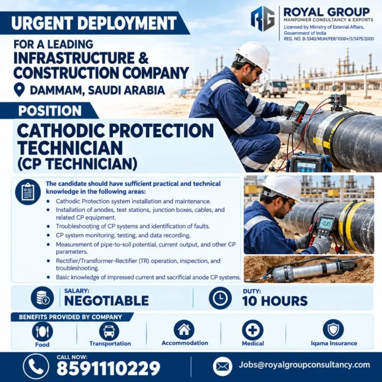 Cathodic Protection Technician Jobs in Saudi Arabia 2026