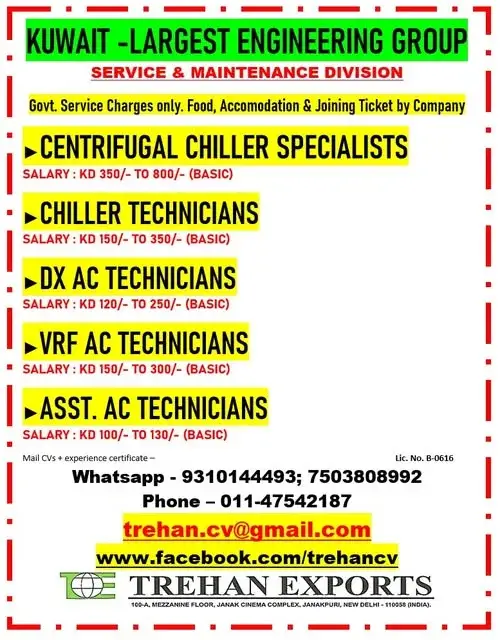 Kuwait Jobs 2026 – Largest Engineering Group Recruitment