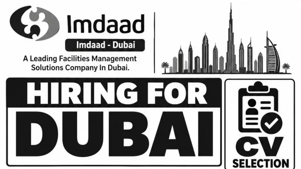 Imdaad Dubai Recruitment 2026 – Garbage Handlers / Baldiya Cleaners, Salary AED 1,300