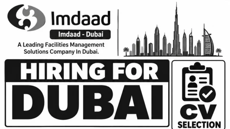 Imdaad Dubai Recruitment 2026 – Garbage Handlers / Baldiya Cleaners, Salary AED 1,300